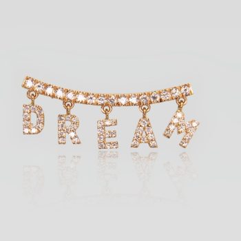 Mono orecchino DREAM oro rosa e diamanti