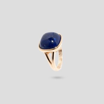 Anello in oro rosa con lapislazzuli
